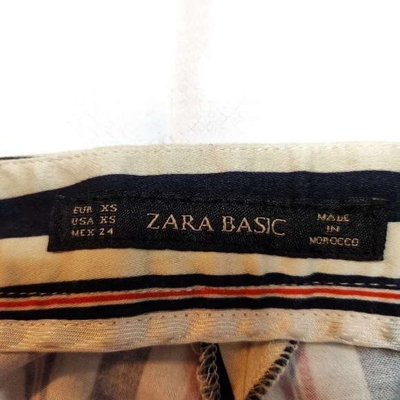 ZARA Basic  Multicolored Striped Pants - Picture 7 of 8